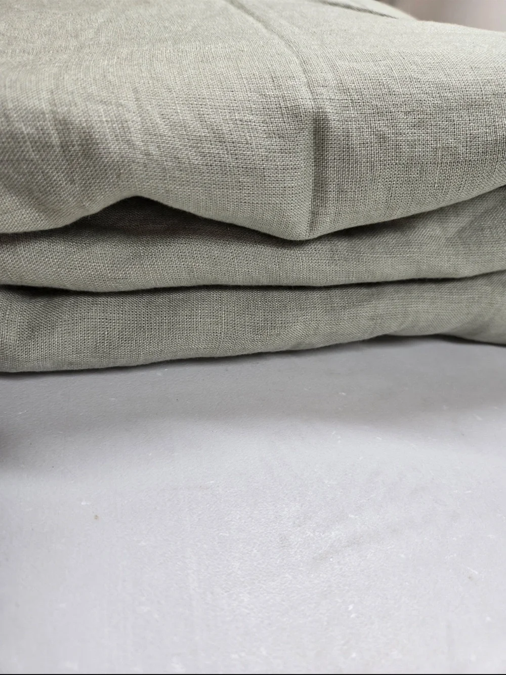 NWOT QUINCE European Linen Duvet Cover Full/Queen Willowleaf 0559